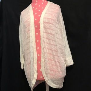 NWT- Charming Charlie Ivory Lace/Crochet Top